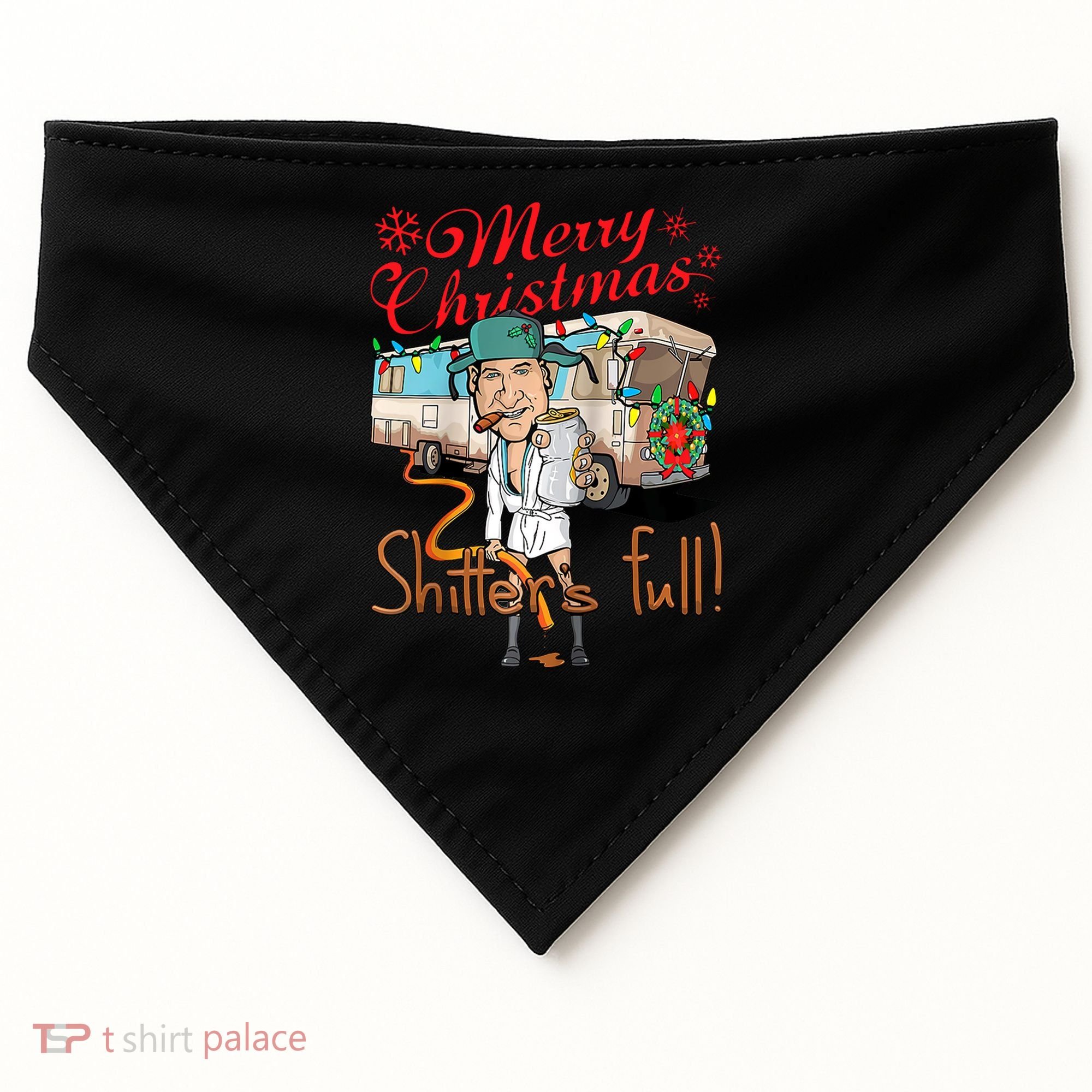 Merry Christmas Shitter's Full USA-Made Doggie Bandana