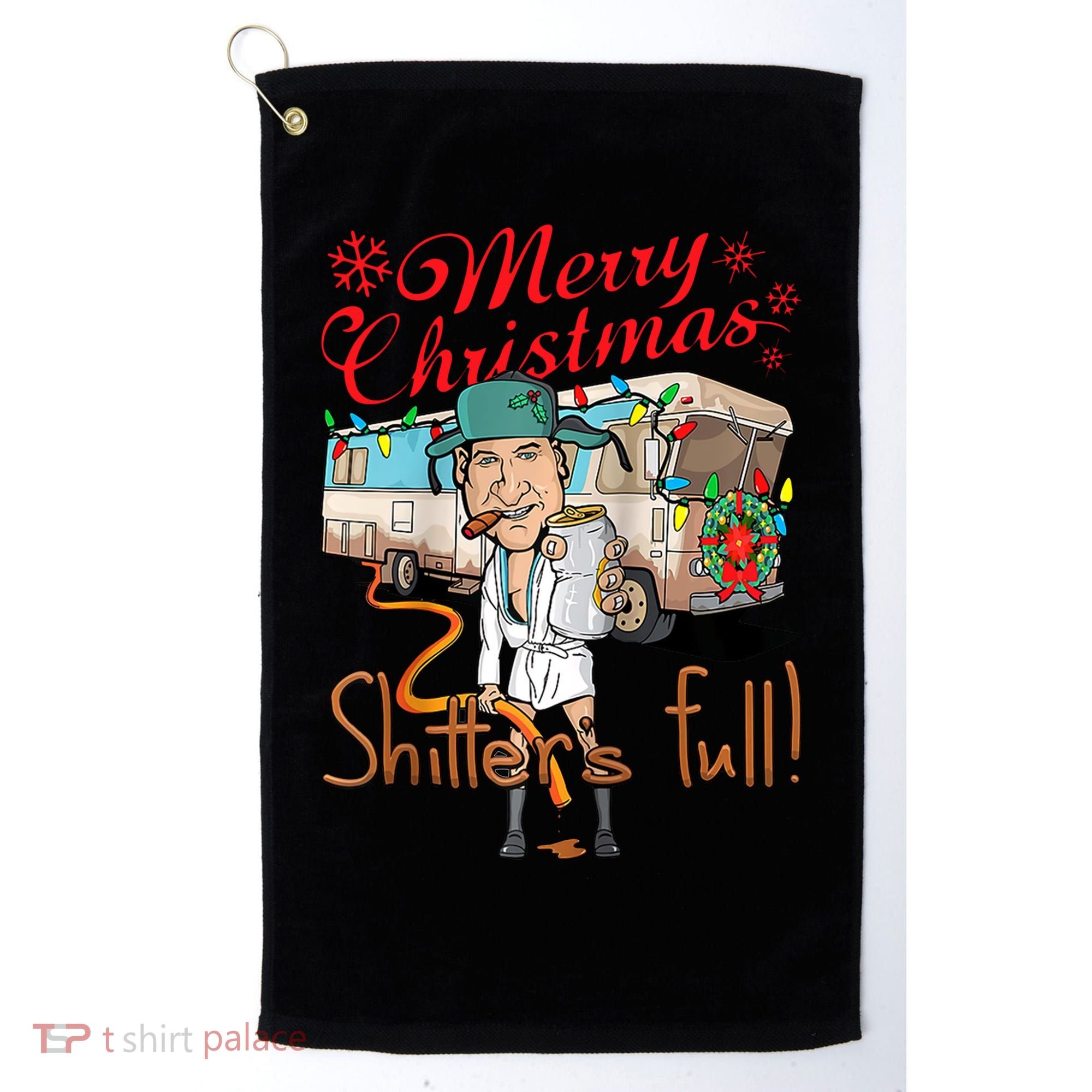 Merry Christmas Shitter's Full Golf Towel