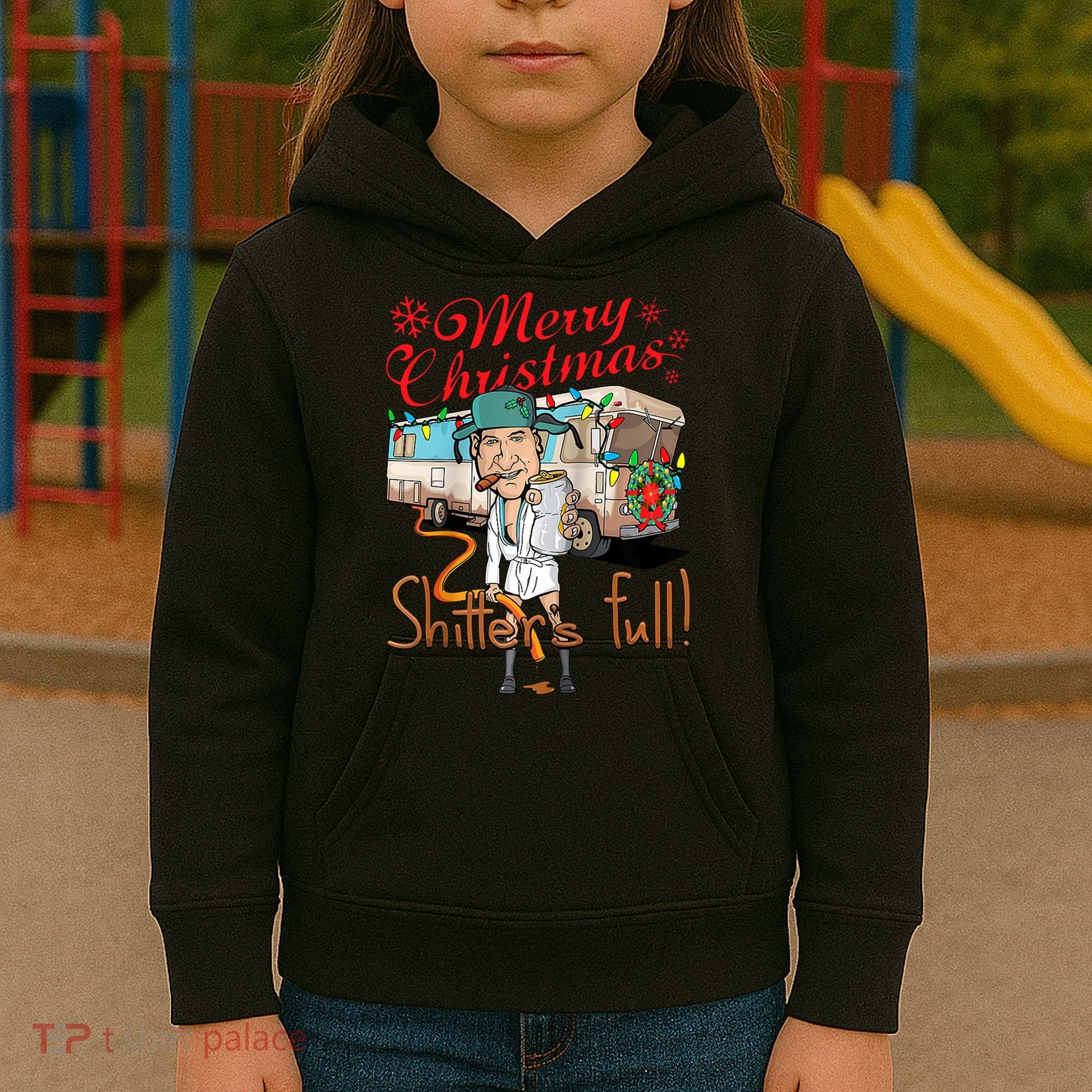 Merry Christmas Shitter's Full Kids Hoodie