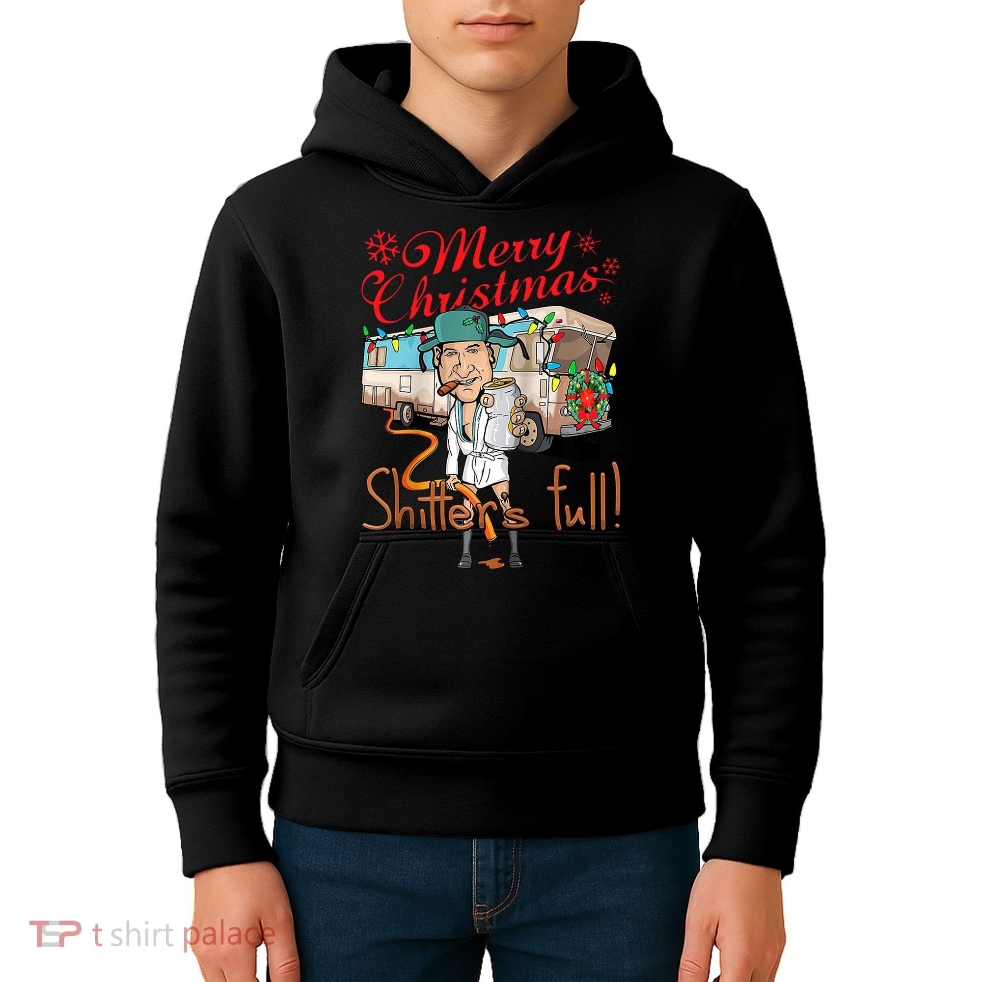 Merry Christmas Shitter's Full Kids Hoodie