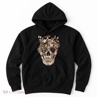 Mushroom Collector Skull Gift Hoodie