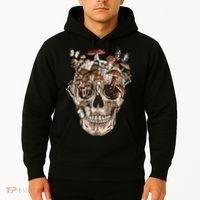 Mushroom Collector Skull Gift Hoodie thumb 2