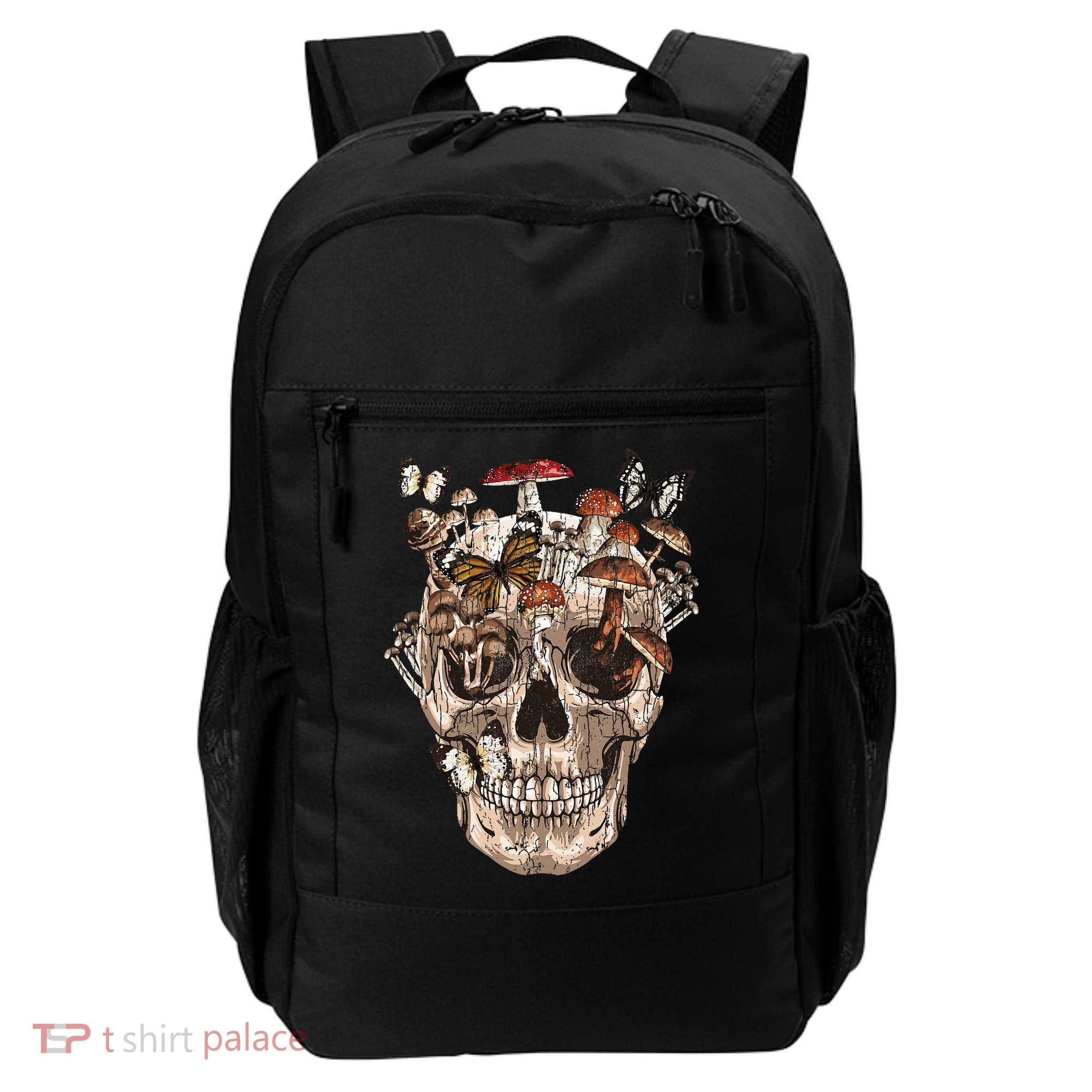 Mushroom Collector Skull Gift Backpack