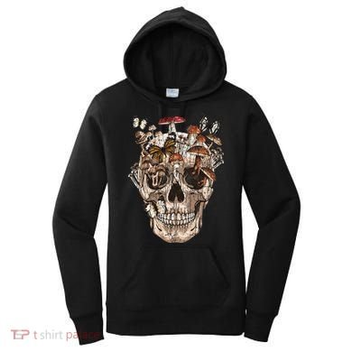 Mushroom Collector Skull Gift Women's Hoodie