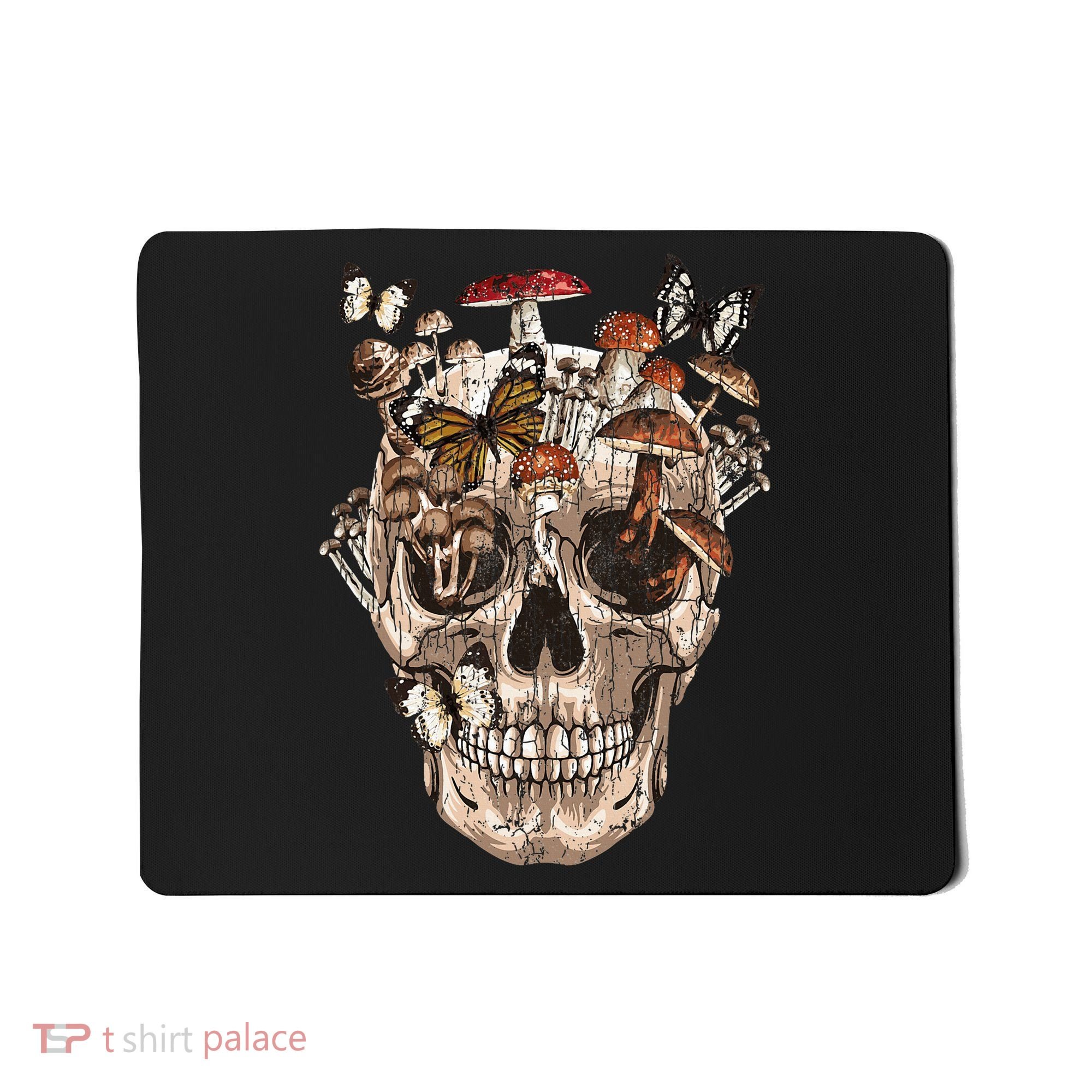 Mushroom Collector Skull Gift Mousepad