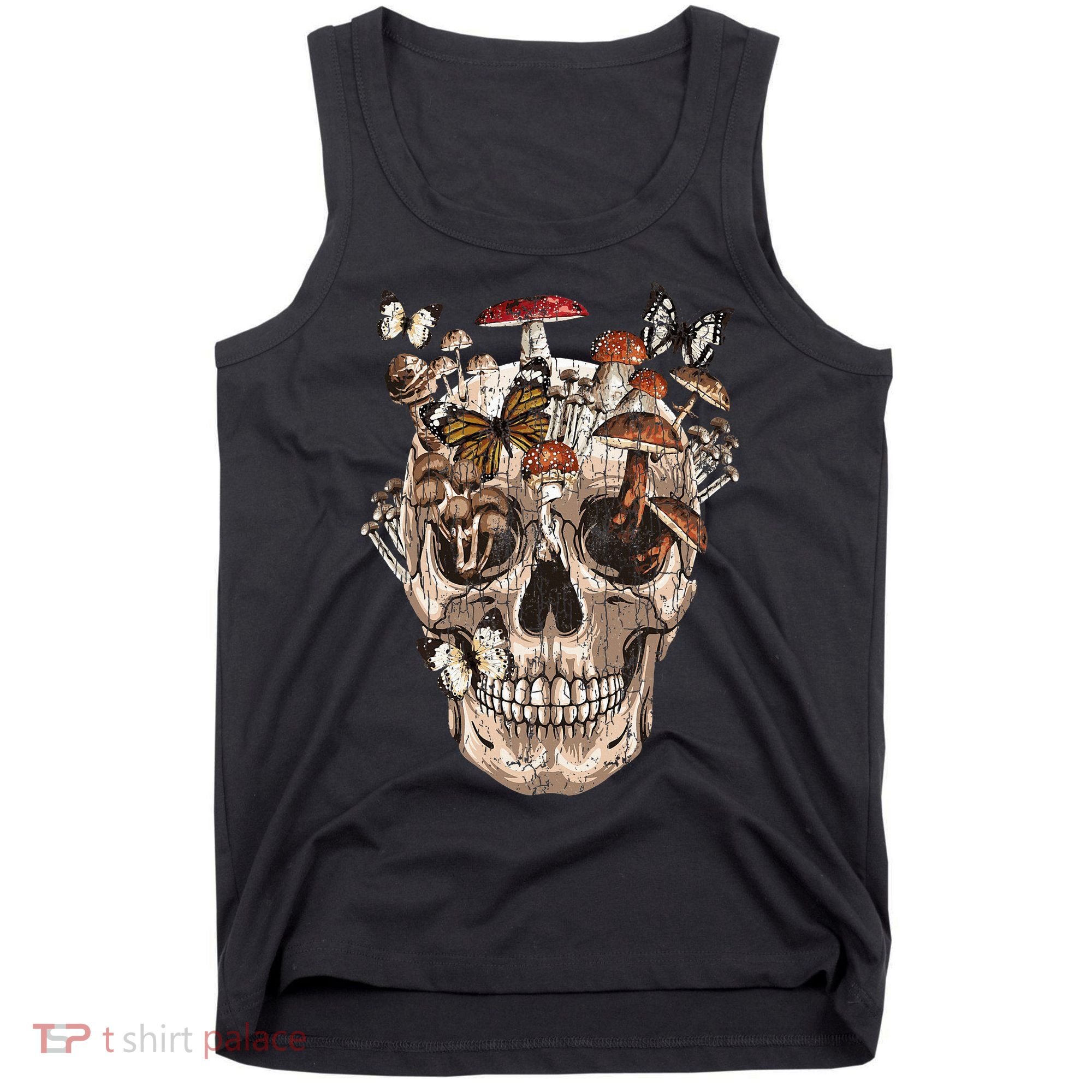 Mushroom Collector Skull Gift Tank Top