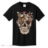 Mushroom Collector Skull Gift Kids T-Shirt thumb 0