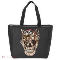Mushroom Collector Skull Gift Tote Bag thumb 0