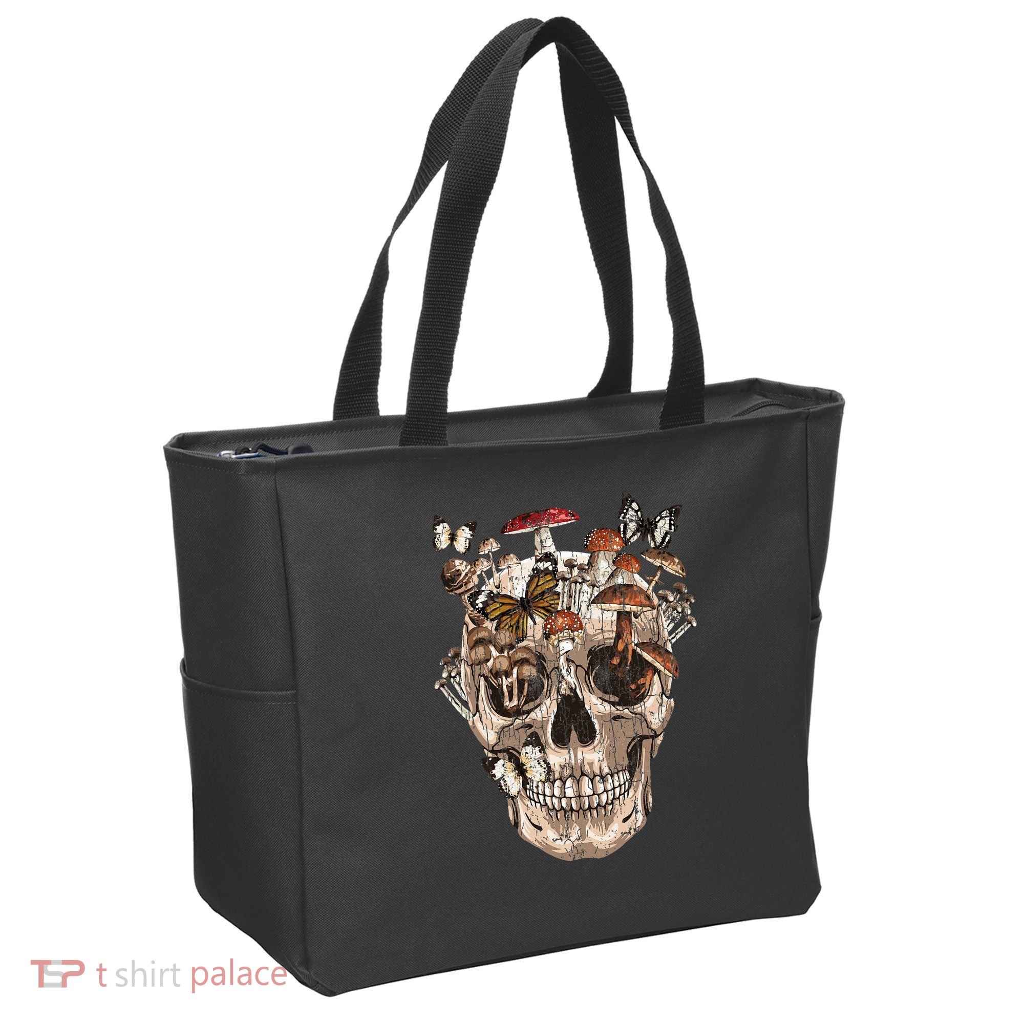 Mushroom Collector Skull Gift Tote Bag
