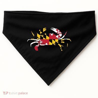 Maryland Crab State Pride Flag USA-Made Doggie Bandana