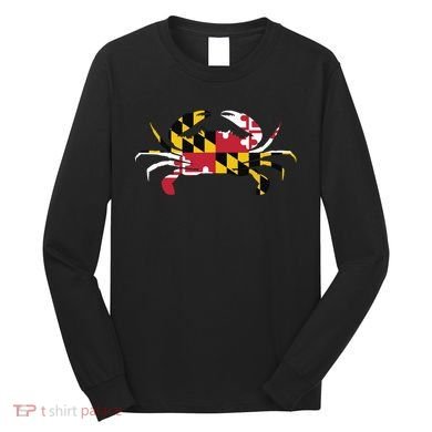 Maryland Crab State Pride Flag Long Sleeve Shirt