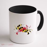 Maryland Crab State Pride Flag Coffee Mug thumb 1