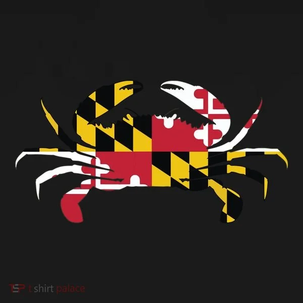 Maryland Crab State Pride Flag Ornament