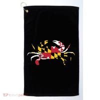 Maryland Crab State Pride Flag Golf Towel thumb 0