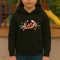 Maryland Crab State Pride Flag Kids Hoodie thumb 3