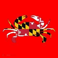 Maryland Crab State Pride Flag Santa Hat thumb 1