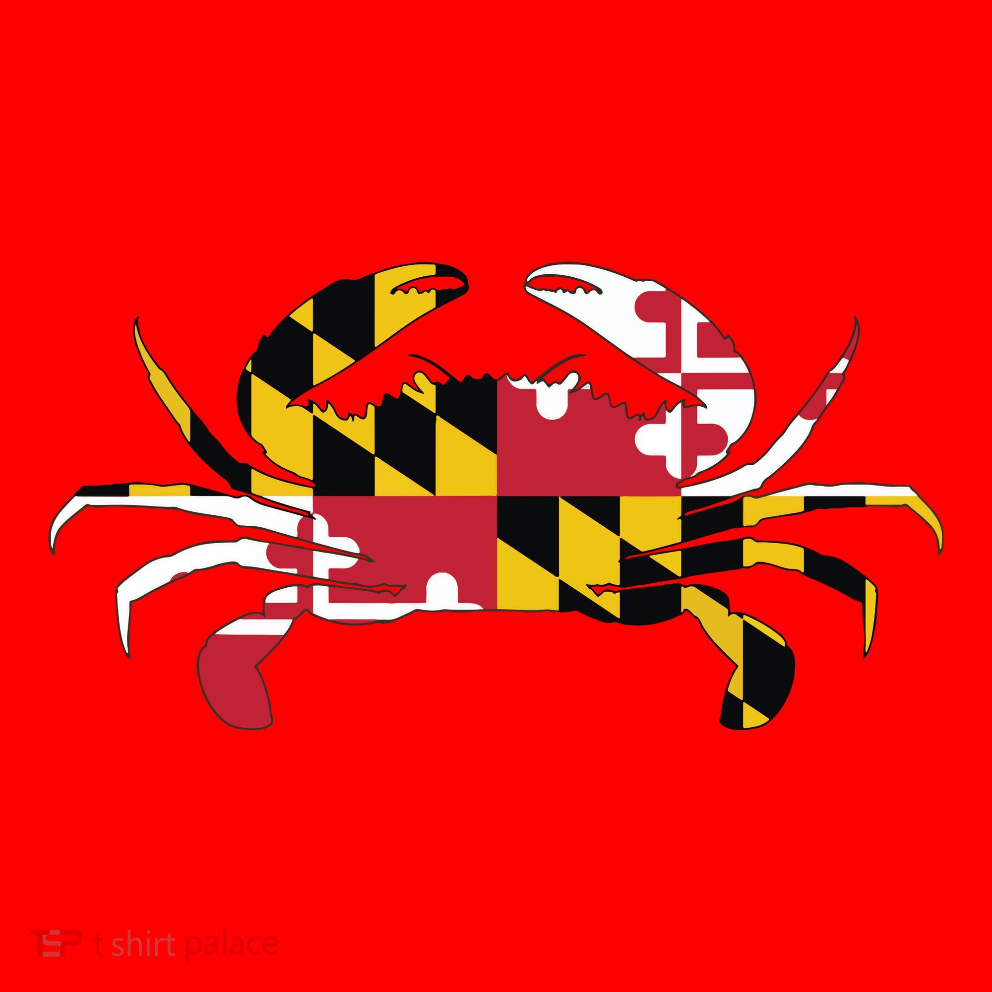 Maryland Crab State Pride Flag Santa Hat