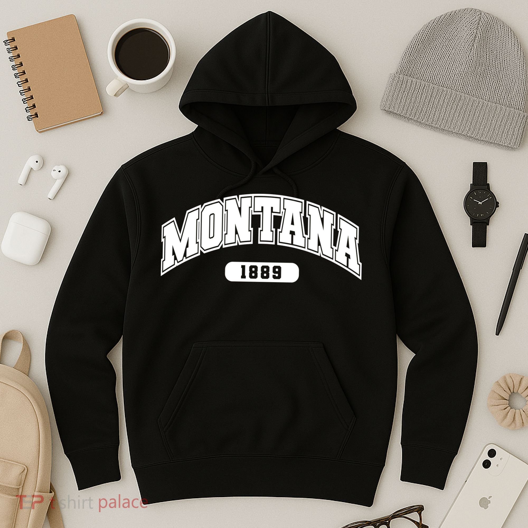 Montana Collegiate Style 1889 Hoodie
