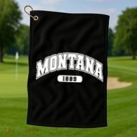 Montana Collegiate Style 1889 Golf Towel thumb 1