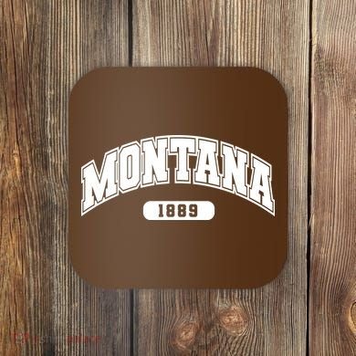 Montana Collegiate Style 1889 Coaster