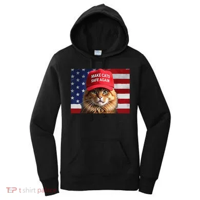 Make Cats Safe Again Gift Women's Hoodie