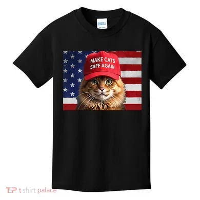 Make Cats Safe Again Gift Kids T-Shirt