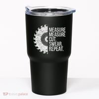 Measure Cut Swear Funny Handyman Dad FatherS Day Tumbler thumb 0