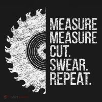 Measure Cut Swear Funny Handyman Dad FatherS Day Ornament thumb 1