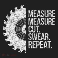 Measure Cut Swear Funny Handyman Dad FatherS Day Golf Towel thumb 3