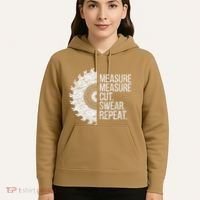 Measure Cut Swear Funny Handyman Dad FatherS Day Hoodie thumb 5