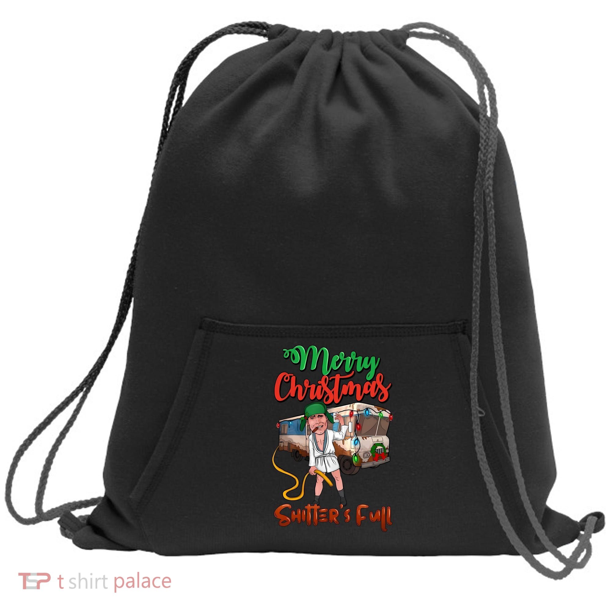 Merry Christmas Shitters Full Funny Christmas Vacation Sweatshirt Cinch Pack Bag