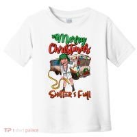 Merry Christmas Shitters Full Funny Christmas Vacation Toddler T-Shirt thumb 0