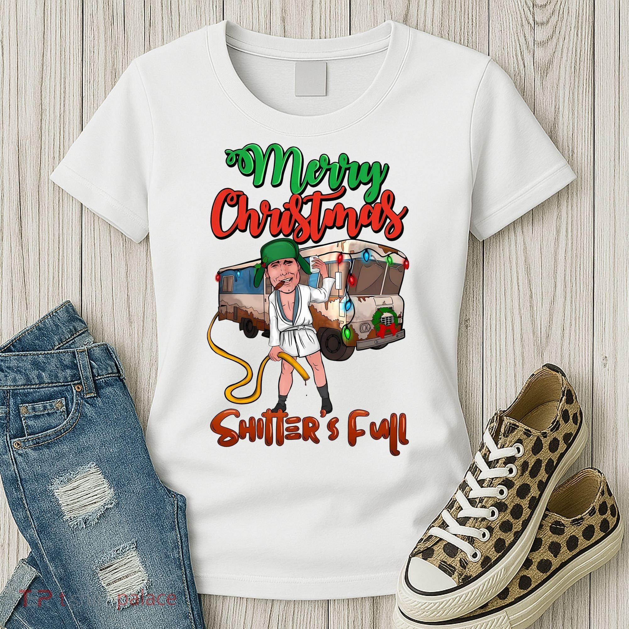 Merry Christmas Shitters Full Funny Christmas Vacation Women's T-Shirt