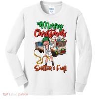Merry Christmas Shitters Full Funny Christmas Vacation Kids Long Sleeve Shirt thumb 0