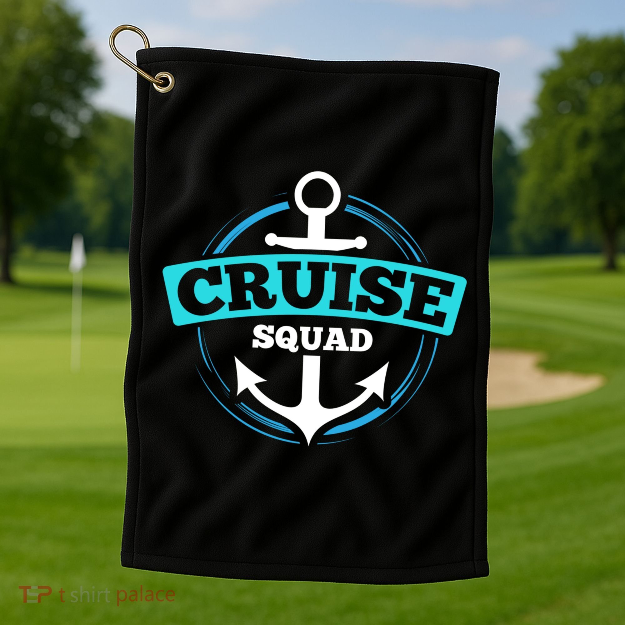 Matching Cruise Squad Funny Gift For Cruise Trip Vacation Cool Gift Golf Towel