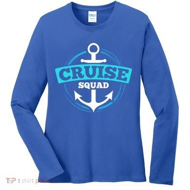 Matching Cruise Squad Funny Gift For Cruise Trip Vacation Cool Gift Women's Long Sleeve Shirt