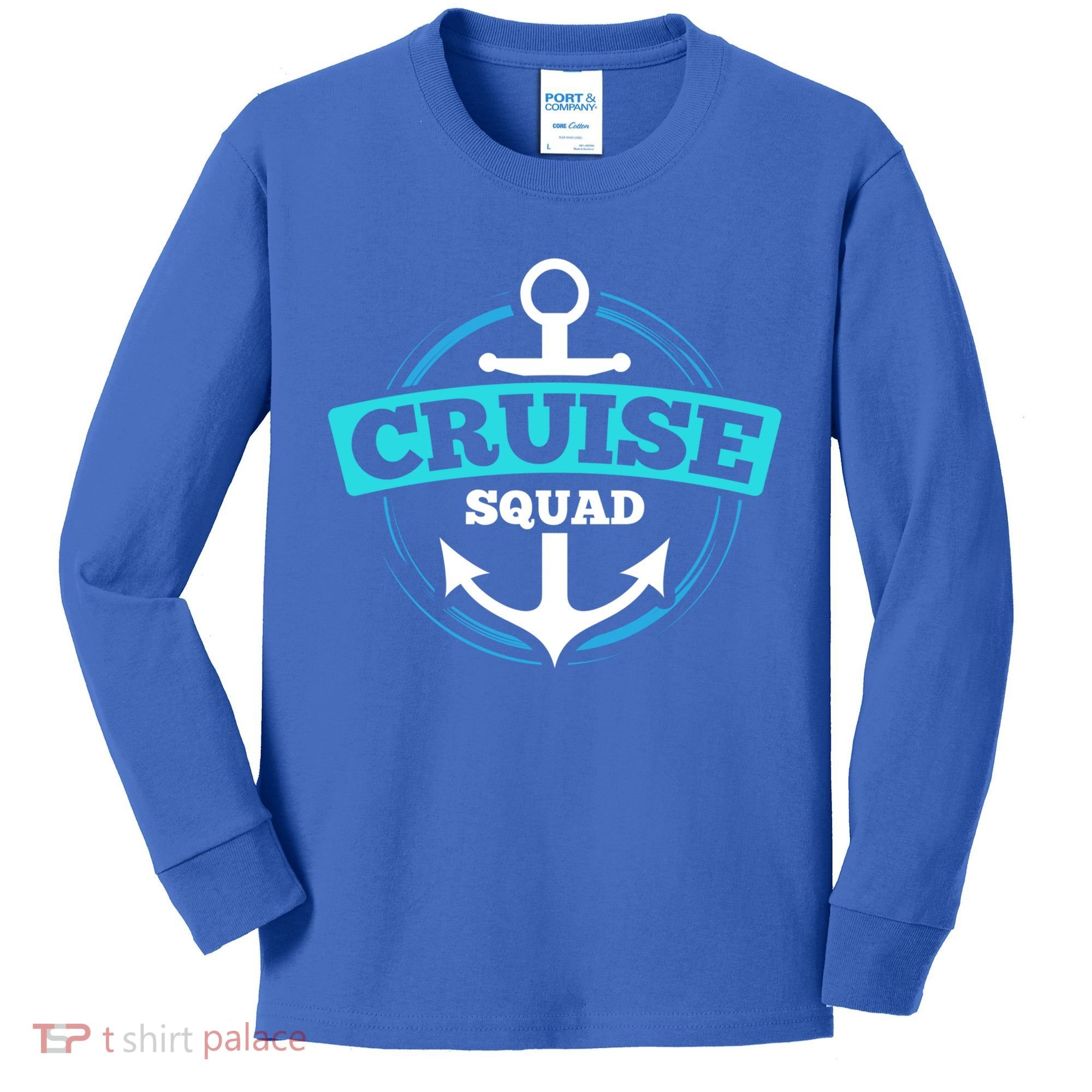 Matching Cruise Squad Funny Gift For Cruise Trip Vacation Cool Gift Kids Long Sleeve Shirt