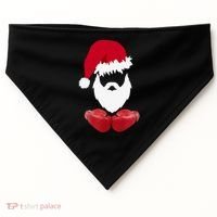 Merry Christmas Santa Claus Boxing Unisex USA-Made Doggie Bandana thumb 0