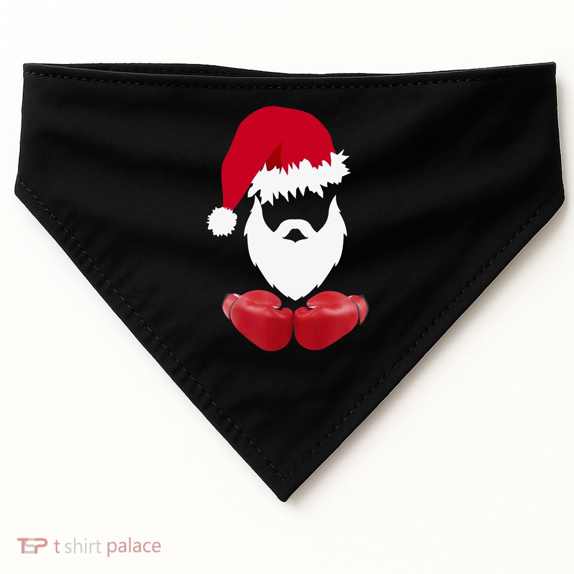 Merry Christmas Santa Claus Boxing Unisex USA-Made Doggie Bandana