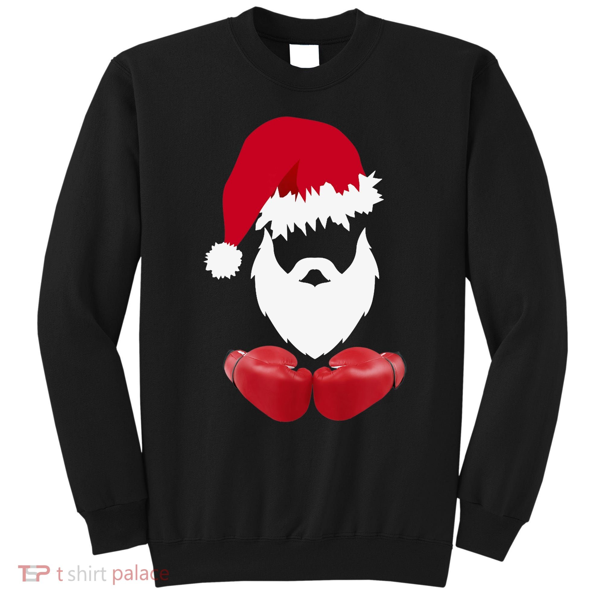 Merry Christmas Santa Claus Boxing Unisex Sweatshirt