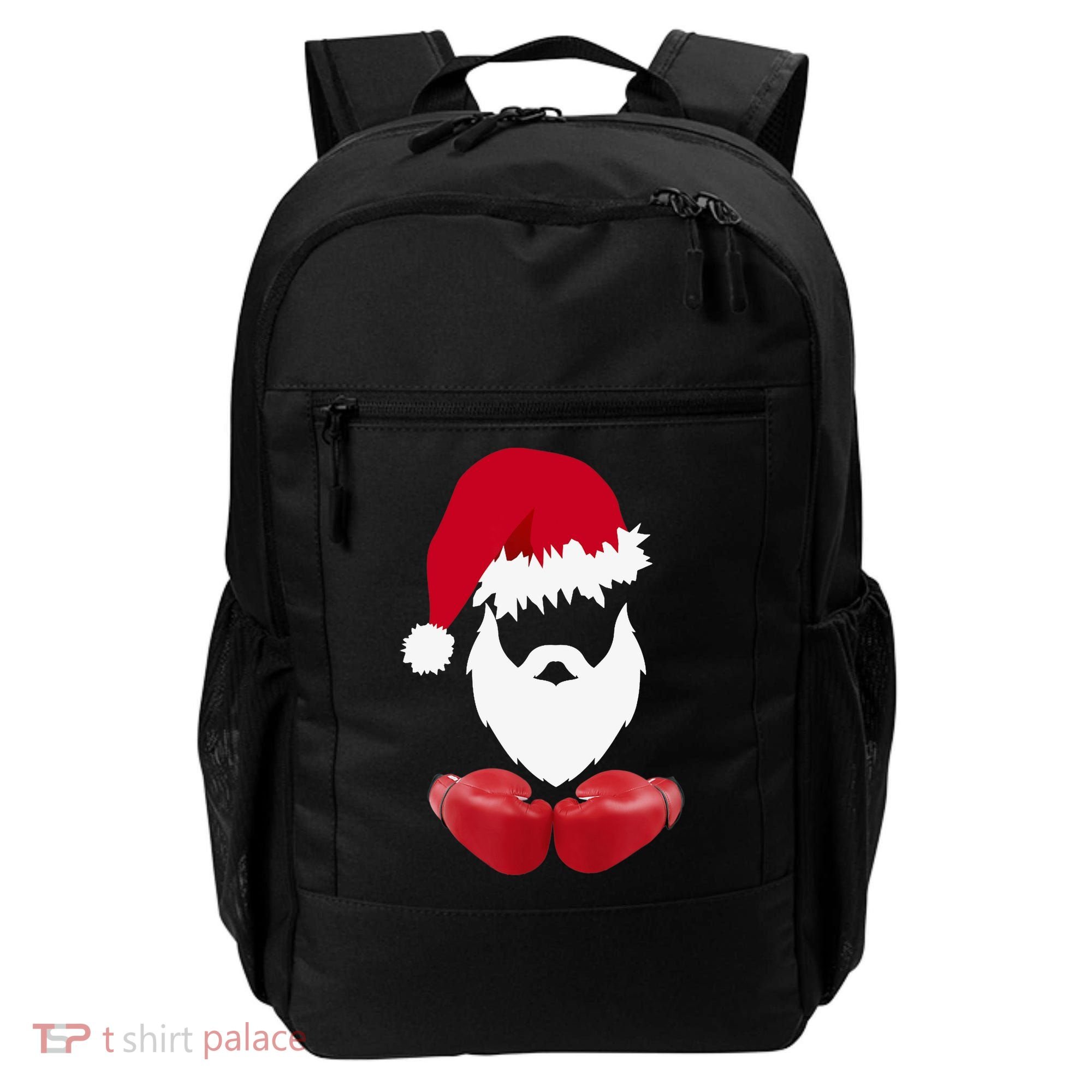 Merry Christmas Santa Claus Boxing Unisex Backpack