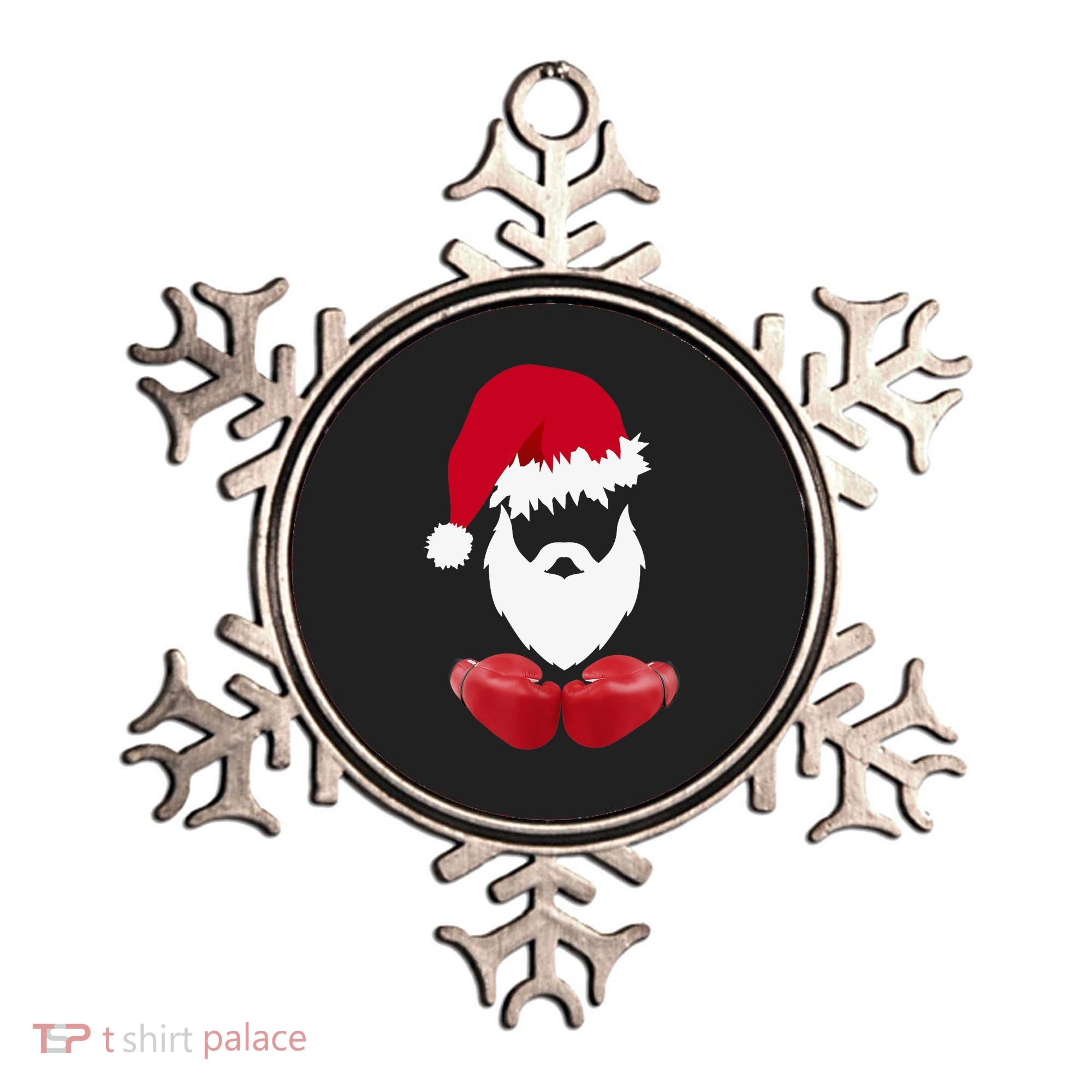 Merry Christmas Santa Claus Boxing Unisex Ornament