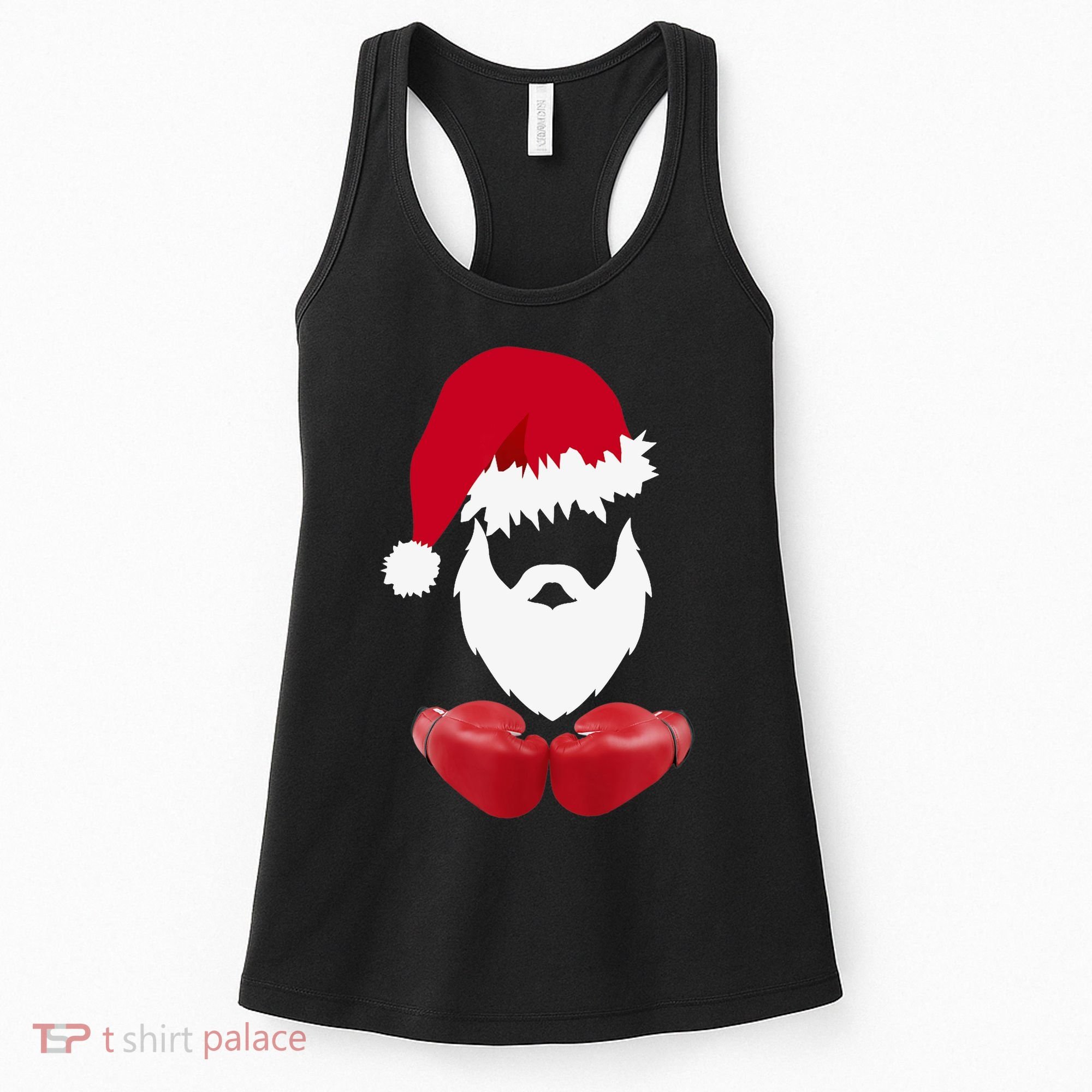 Merry Christmas Santa Claus Boxing Unisex Women's Tank Top