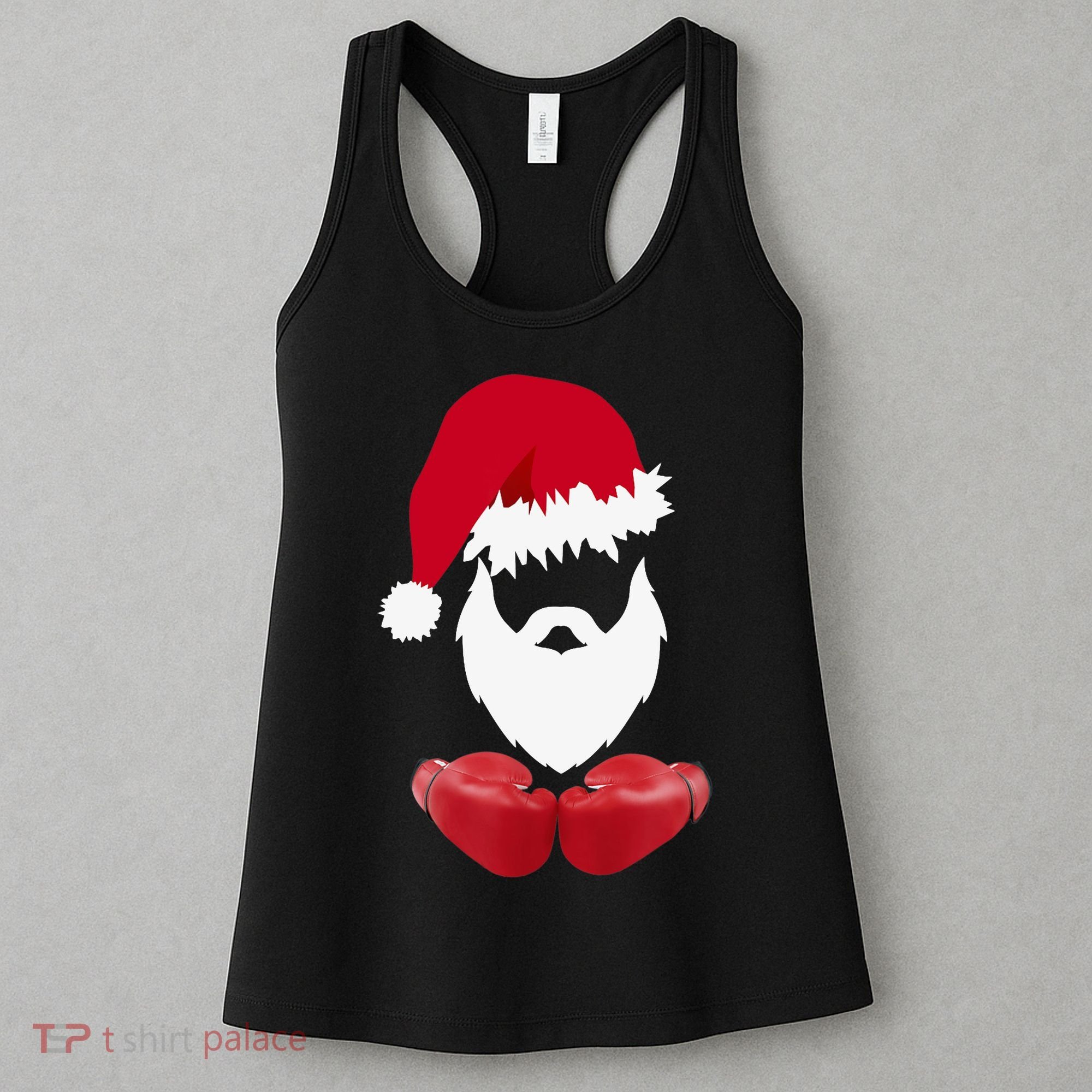 Merry Christmas Santa Claus Boxing Unisex Women's Tank Top