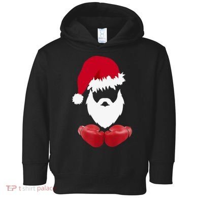 Merry Christmas Santa Claus Boxing Unisex Toddler Hoodie