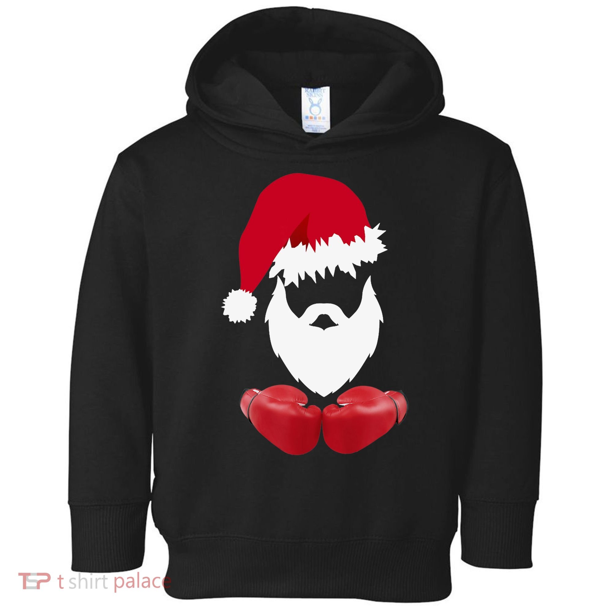 Merry Christmas Santa Claus Boxing Unisex Toddler Hoodie