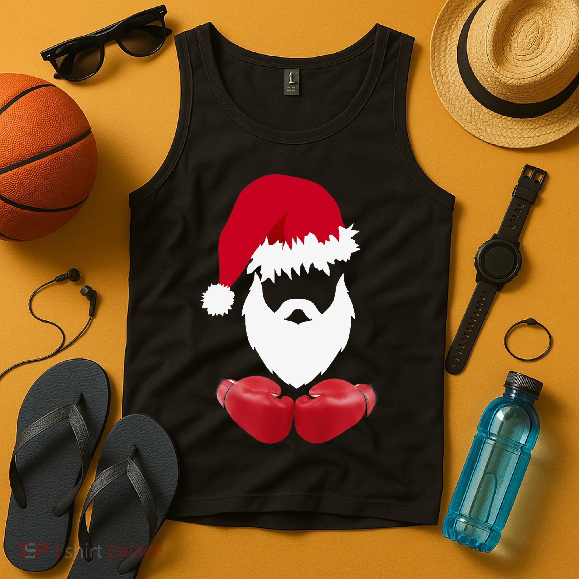 Merry Christmas Santa Claus Boxing Unisex Tank Top