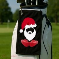 Merry Christmas Santa Claus Boxing Unisex Golf Towel thumb 2