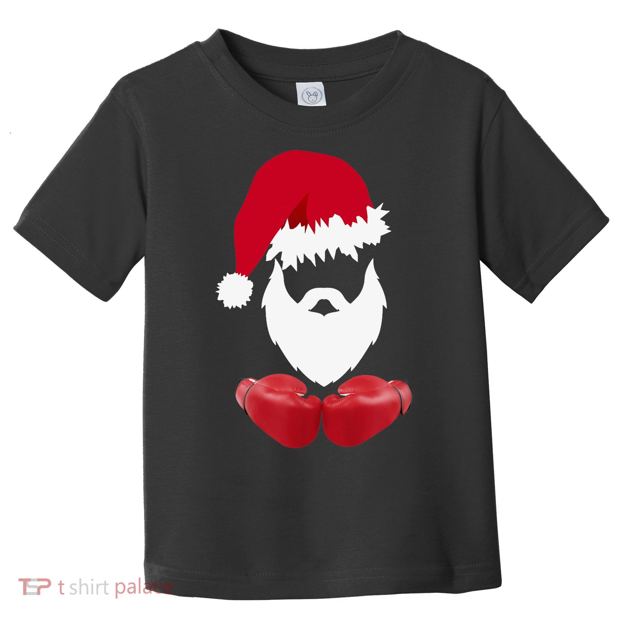 Merry Christmas Santa Claus Boxing Unisex Toddler T-Shirt