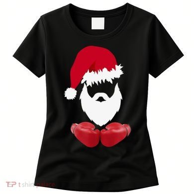 Merry Christmas Santa Claus Boxing Unisex Women's T-Shirt